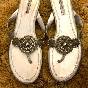 Silver Dressy Summer Sandal